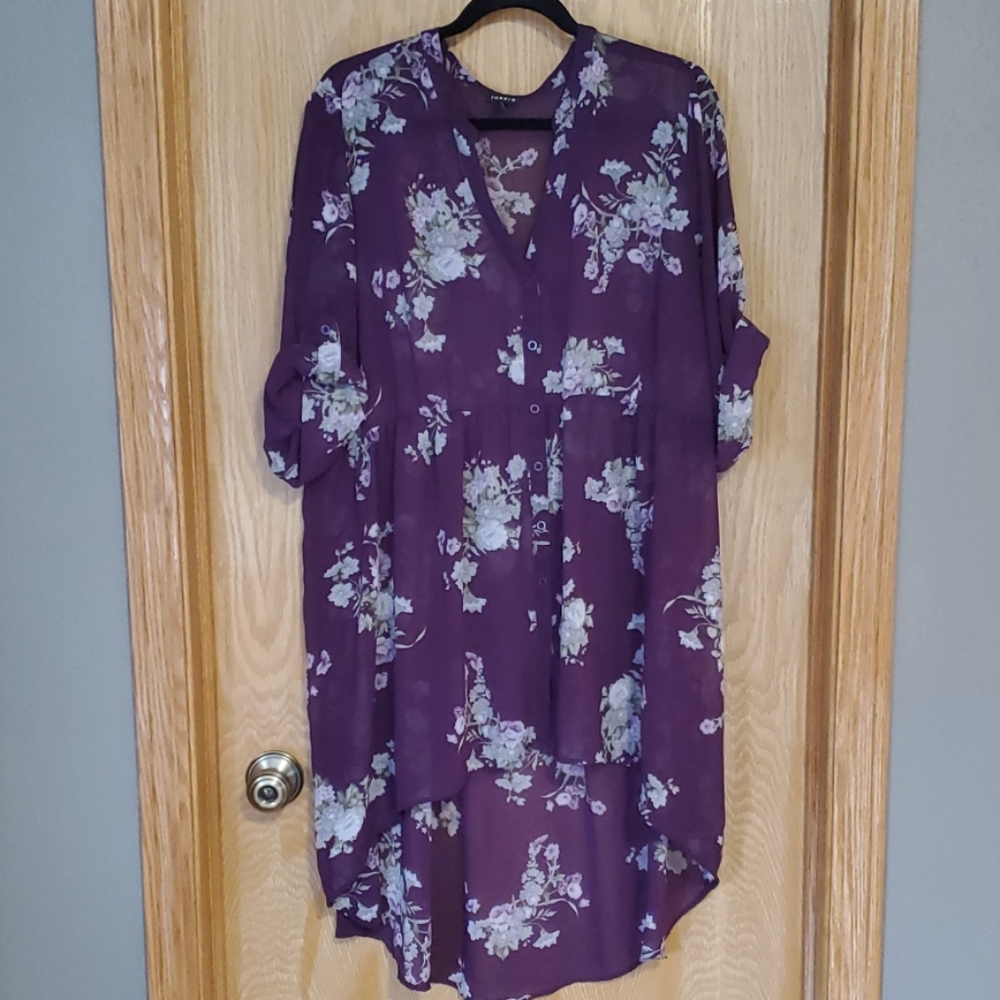 Hi-low torrid top